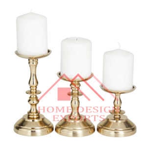 Soporte de pilar de vela de aluminio dorado 2025 para decoración de boda para el hogar, hoteles y restaurantes, linterna de Vela decorativa - Product Image 5