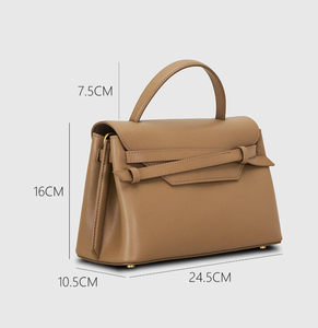 Sac à main de luxe pour femme, sac fourre-tout carré, portefeuille à rabat, cuir végétalien, sac de créateur pour femme, logo personnalisé, OEM ODM - Product Image 3