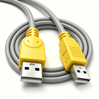 Cable de Datos USB 2.0 Qiulink Macho a Macho, 480 Mbps, Alta Velocidad, Cable USB A a A para Carcasa de Disco Duro, Enfriador, Laptop, Proyector