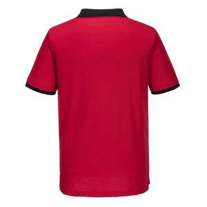 PORTWEST - PW210RBKXXL PW2 Polo de manga corta rojo/negro-EAN 5036108363131 CAMISETAS Y POLOS DE TRABAJO - Product Image 2