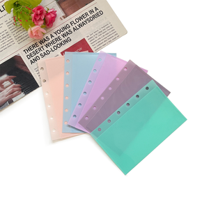 Yeni ürün Minimum sipariş miktarı, yeni renk, taşınabilir 6 delikli cüzdan zarf A7 bütçe bağlayıcı nakit zarf - Product Image 1