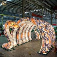 CCFL76 Chinese Zodiac Animal Laterne Zoo Weihnachts schlange Seiden laterne Festival