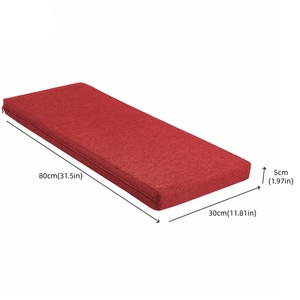 Custom Big Size Waterproof Long Chair <strong>Seating</strong> Padded All-season Outdoor <strong>Bench</strong> Foam <strong>Cushion</strong> - Product Image 2