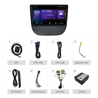 MeiHua Portable Car DVD Navigation pour Chevrolet Malibu XL 2016-2019 Car Facial Dashkit Player avec GPS CarPlay DSP DVR USB