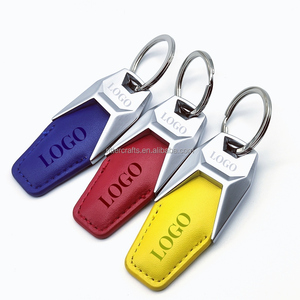 Regalos de promoción Llaveros de recuerdo baratos Logotipo de coche Tienda de coches Llavero de cuero en blanco de Metal personalizado Llavero De Cuero - Product Image 4