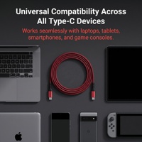 Câble USB C vers USB C tressé de qualité supérieure, transfert de données 10 Gbps, charge rapide PD 100 W, cordon USB C tressé durable