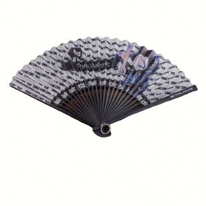 Abanicos Plegables de Bambú y Tela de Poliéster para Sublimación, Artículos Corporativos para Actividades de Baile, Regalos con Sonido Fuerte, Abanicos Plegables de Bambú - Product Image 6