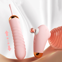 Verbessertes Sexspielzeug mit 10 Saug- und 5 Stoßfunktionen, vibrierende Dildos, ferngesteuerter tragbarer Vibrator, Sexspielzeug für Erwachsene für Frauen und Paare