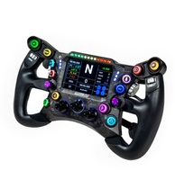 Volant de course FORMULA 290GP 290 mm/11,4 po compatible PC avec panneau en fibre de carbone, écran LCD 4,3 po et retour de force