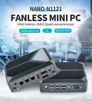 Mini PC Industrial 2026 Hotseller N1121 de Cuatro Núcleos, DDR4, Pantalla 4K, Puerto DP, Sin Ventilador, Dispositivo de Firewall Integrado