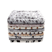 Flanelle tapis de couchage pour animaux de compagnie chien lit chat litière chiot lit chien canapé joli matelas coussin pour petit grand chien couverture fournitures pour animaux de compagnie
