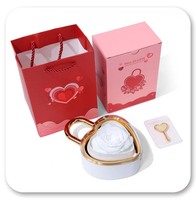 Article de dropshipping en promotion : Boîte de roses éternelles avec cadenas d'amour, collier personnalisé avec nom, cadeau de la Saint-Valentin pour les acheteurs en gros
