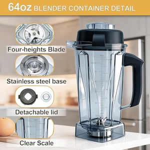 Recipiente/vaso para licuadora <span class=keywords><strong>de</strong></span> la serie comercial clásica, compatible con 5200, 5000, 5300, 6300, VM0101, VM0103. Versión actualizada que previene la oxidación. - Product Image 3