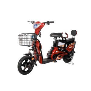 จักรยานไฟฟ้าสำหรับเดินทางขนาด 14 นิ้ว ขายส่ง 48V 350W มอเตอร์ดุมล้อหลัง เบรกดรัม แบตเตอรี่ตะกั่ว-กรด ระบบกันสะเทือนคู่ จักรยานไฟฟ้าสำหรับผู้ใหญ่ - Product Image 4