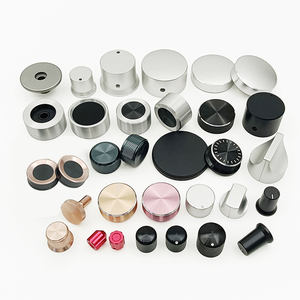 Perillas de Control de Volumen Giratorias con Eje Redondo Dentado de Metal y Aluminio para Potenciómetro, Interruptor y Codificador - Product Image 1