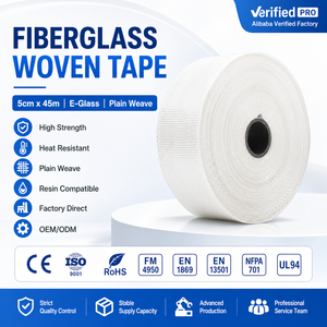 Cinta de Tela de Fibra de Vidrio E-Glass de 6oz, 5cm x 45m, para Reparación de Canoas y Embarcaciones - Product Image 1