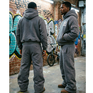 กางเกงวอร์มขายาวทรงสกินนี่ผ้าเฟรนช์เทอร์รี่แบบวินเทจสุดหรู ตกแต่งด้วยรูระบายอากาศ สไตล์ลำลองสำหรับผู้ชาย เหมาะสำหรับฤดูร้อน - Product Image 2