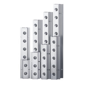 Distribuidor de Aire de Aluminio en Forma de T, Multi-Tubería, de 4 y 2 Puntos, Bloque de Aire de 3 Canales, Unidad Distribuidora para Enfriamiento de Moldes de Agua - Product Image 2