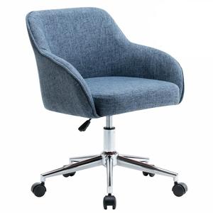 Muebles tapizados de terciopelo para comedor, comedores de oficina vintage, chaise giratoria de <span class=keywords><strong>tulip</strong></span>án, silla de escritorio con ruedas para sala de estar, venta al por mayor - Product Image 2