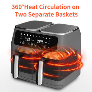 Nueva freidora de aire doble con cesta doble, multifunción inteligente, dos zonas dobles, 2 cestas, 8L9L, freidora de aire de cuarto de galón - Product Image 2