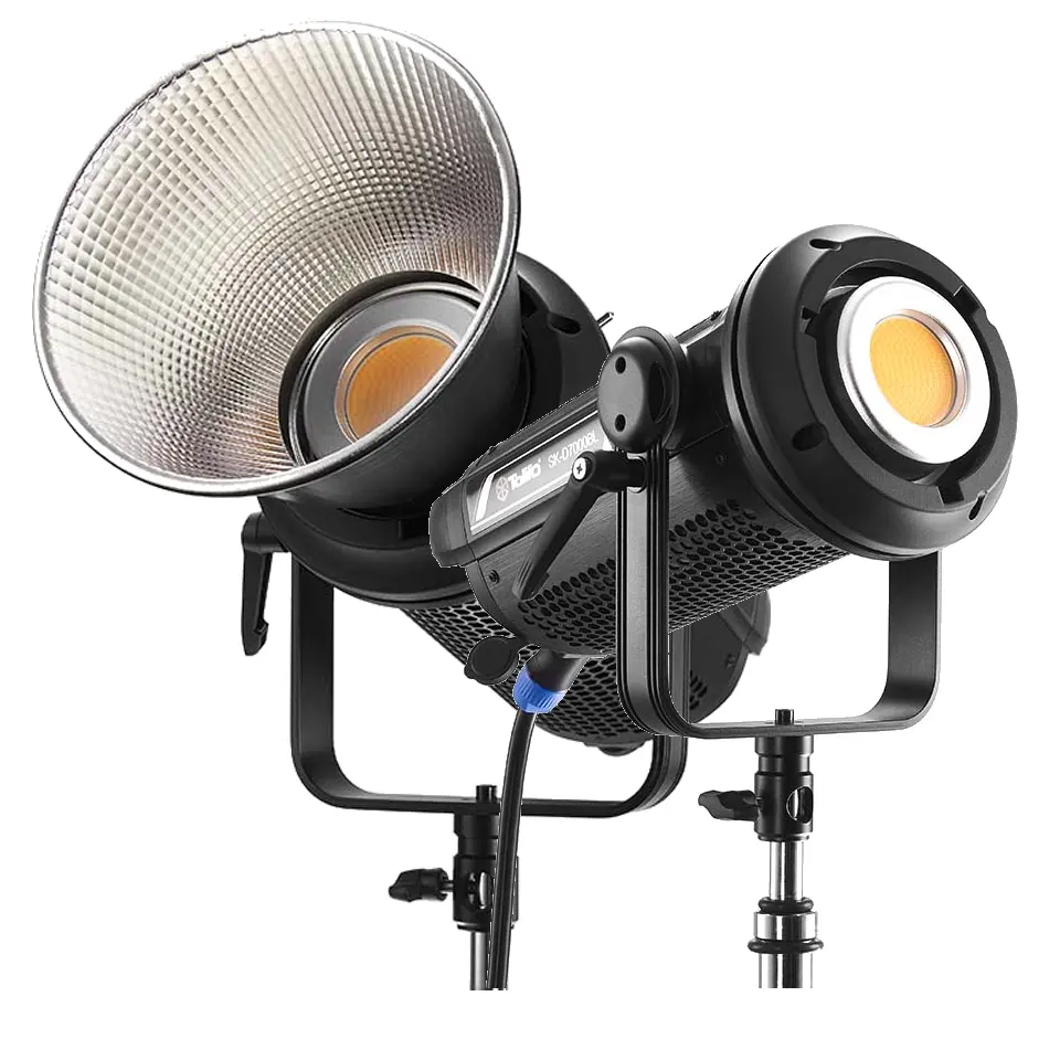 TOLIFO Lampu Studio Fotografi Profesional SK-D7000BL 2700K Hingga 6500K Bi Color LED COB Pencahayaan Video untuk Perekaman Film Video