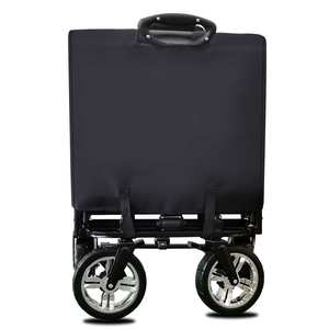 ढहने वाली धातु उपयोगिता ट्रॉली वैगन प्लास्टिक रोल कंटेनर के लिए बाहरी बगीचे समुद्र तट पिकनिक निशान के लिए - Product Image 5