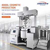 Système de production homogénéisant sous vide industriel 4000L pour usine cosmétique à grande échelle, ligne clé en main pour la production en masse