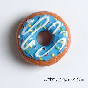 Pegatina de succión magnética decorativa para refrigerador de hamburguesa de pan de Donut de dibujos animados lindo creativo - Product Image 6