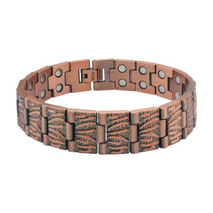 Nuevo Brazalete Magnético de Cobre <span class=keywords><strong>para</strong></span> Hombre con Doble Hilera de <span class=keywords><strong>Iones</strong></span> <span class=keywords><strong>Negativos</strong></span>, Energético, Saludable, <span class=keywords><strong>para</strong></span> la Artritis, Moderno - Product Image 2