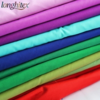 Longhitex Factory 90% polyester 10% coton popeline TC tissu teint pour poches tissé pour vêtements mariages jupes pour garçons