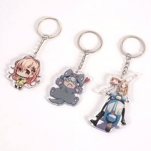 Korean Ins Soft and Cute Rabbit Cartoon Dog Acrylic <b>Keychain</b> Wholesale Pendant for School Bags and Accessories As Gifts - Product Image 3