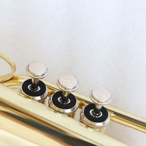 <span class=keywords><strong>Trompeta</strong></span> FTR-280 Bb de Alta Gama, Campana de Latón Dorado, Instrumento de Latón con Lacado Transparente <span class=keywords><strong>para</strong></span> Práctica, con Estuche - Product Image 6