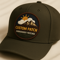 Logotipo de diseñador Ropa personalizada Marca Parche bordado Apliques Pegatinas Coser Hierro en Parche bordado