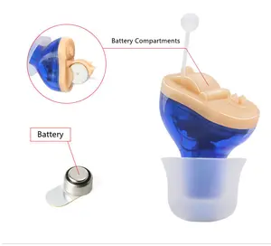 Großhandel hörgerät 2pcs-Shira Digital Mini Unsichtbare Hörgeräte für Taubheit preise Hörgeräte Knopf Batterie
