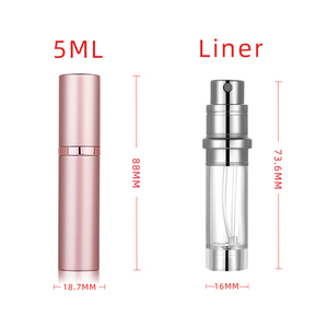 Nuevo producto, botellas vacías, atomizador de Perfume recargable de viaje, Mini botella de Spray de Metal, bomba, rociador de niebla, botella de Spray de 5ml - Product Image 4