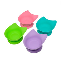 Bol en silicone en gros avec ventouse, tapis de léchage pour chien et assiette de table pour chat, pour aliments pour animaux et jouets éducatifs