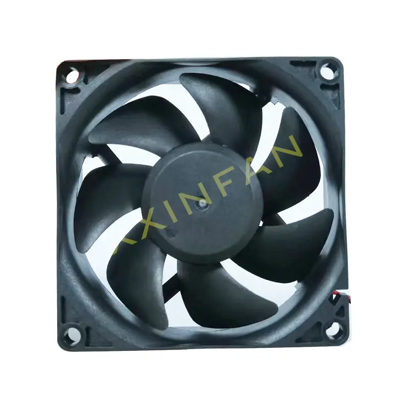 Üç telli PWM kademesiz hız 80x80x25mm çift bilyalı soğutma fanı DC 5V 12V 24V düşük gürültü fırçasız eksenel Fan 80mm