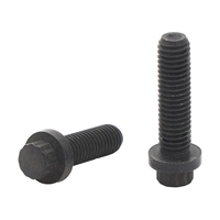 Pernos de Brida de 12 Puntas IFI115 SAE J58, Óxido Negro, Grado 12.9, Grado 10, Rosca Completa, Rosca Gruesa, Pernos de Rueda para Automóviles UNC UNF