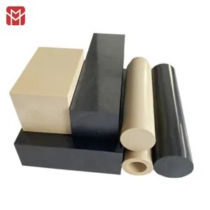 ZOVGOV Plastic Material Carbon Fiber Polyetheretherketone Stock V-0 Grade CF 30 PEEK Bar Rod