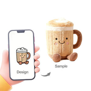 Peluche personalizzato progetta la tua tazza carina peluche peluche Super morbido dai produttori di giocattoli bambole di peluche personalizzate - Product Image 1