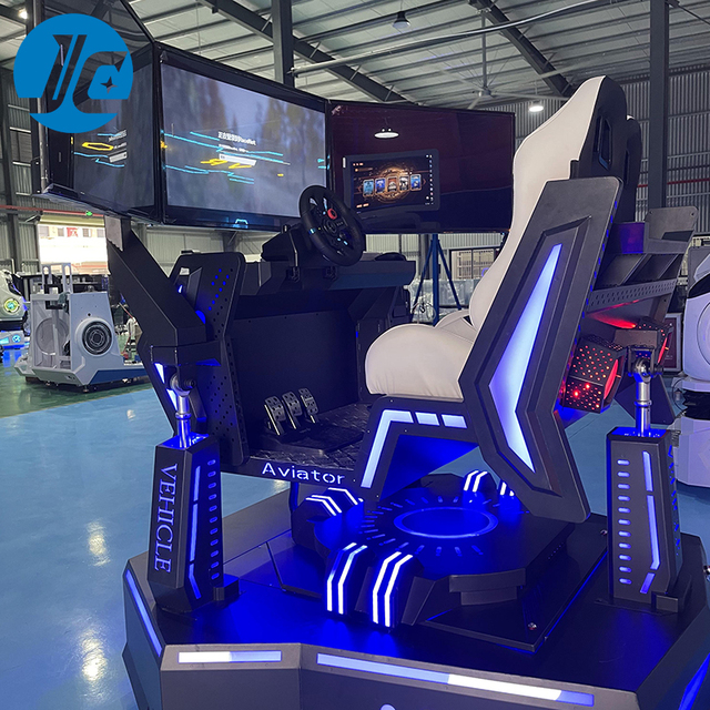 Amazing Experience F1 Racing Driving Simulator 6DOF 3 Screens 9D VR Aluminum Steel Indoor Outdoor Shopping Mall Adventure Park