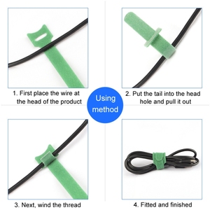Muestra <span class=keywords><strong>gratis</strong></span> 20 piezas Nylon Embalaje fijo Atar Correa Cable DE DATOS Paquete de almacenamiento - Product Image 4