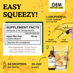 Maca Root Liquid Drops Bio Maca Tinktur Männer Frauen Schwarz Rot Maca Liquid Extract Vegan Starke Männer Energie Gesäß Ergänzung - Product Image 2