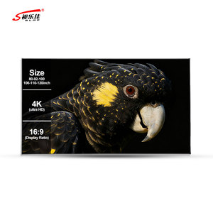 Écran de projection ALR de 100 pouces, écran à cadre fixe, écran anti-reflet pour <span class=keywords><strong>plafond</strong></span>, pour <span class=keywords><strong>projecteur</strong></span> à ultra courte focale - Product Image 1