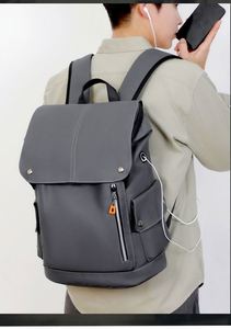 New Fashion Unisex Custom Logo Business Laptop <b>Backpack</b> Large Capacity Student School Bag PU Leather Travel <b>Backpack</b> - Product Image 6