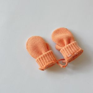 Guanti per bambini inverno nuovo coreano Color caramella semplice appeso al collo e al dito guanti caldi per bambini lavorati a maglia - Product Image 3