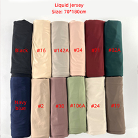Hijab en jersey liquide polyester avec design plissé extensible dans quatre directions pour les tenues de fête estivales