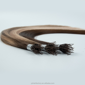 Nouvelles extensions de cheveux Yuanzhen de haute qualité, élastiques, double trame, en cheveux russes, à la kératine - Product Image 5