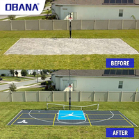 Dalles de sol emboîtables professionnelles en plastique FIBA pour terrains de basketball, volleyball et tennis de table, revêtement de sol extérieur écologique et antichoc