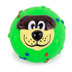 Durable round Rubber <b>Dog</b> <b>Ball</b> Toy Squeaky Interactive Pet Training Chew Toy Decompression <b>Dog</b> Chew Toy - Product Image 6